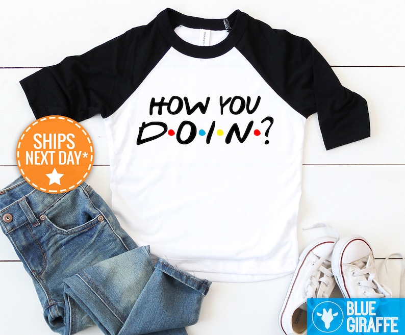 Baby Shower Gift TV Show Baby Onesie\u00ae Outfits for babies How you doin? Baby Toddler Shirt