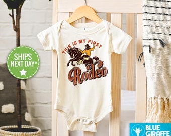 This Is My First Rodeo Onesie®, Horse Rodeo Baby Bodysuit, Cute Rodeo Onesie®
