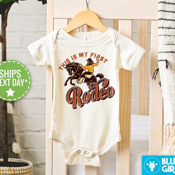 This Is My First Rodeo Onesie®, Horse Rodeo Baby Bodysuit, Cute Rodeo Onesie®