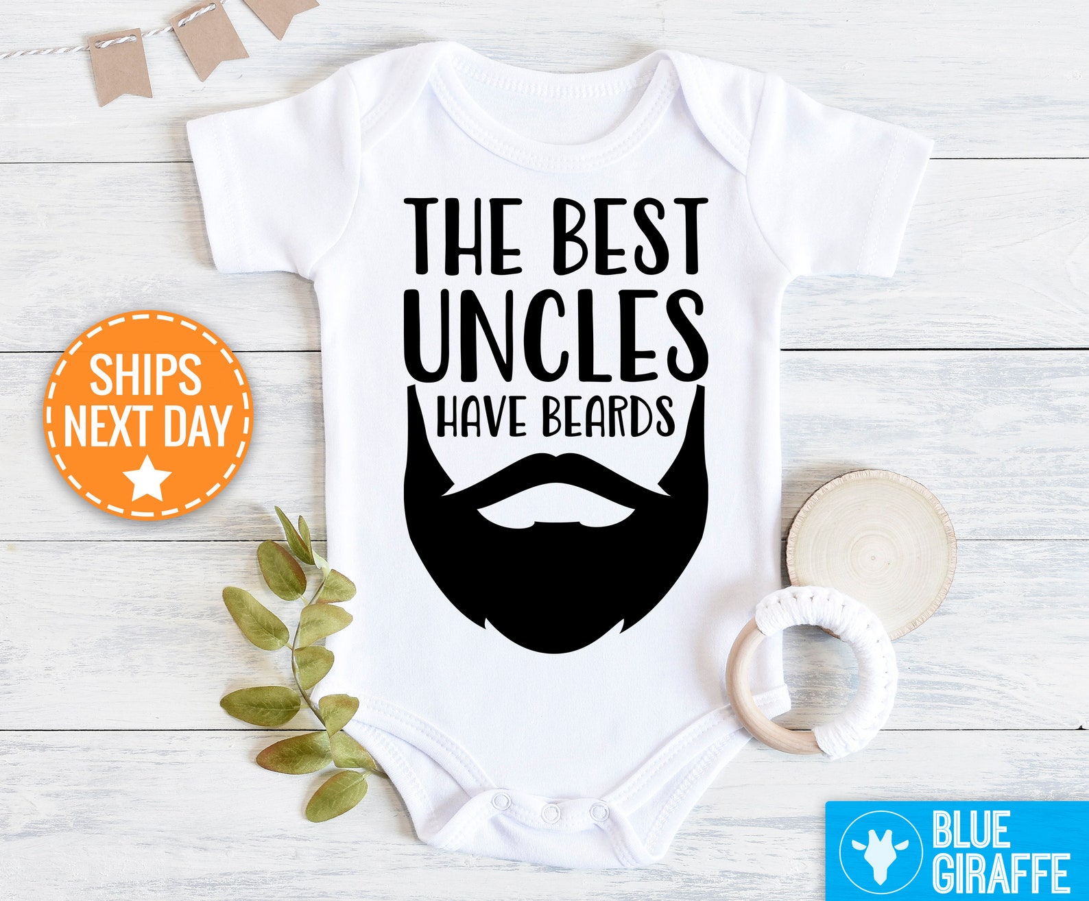 Uncle Baby Onesie ® Funny Baby Best Uncles Have Beards Etsy
