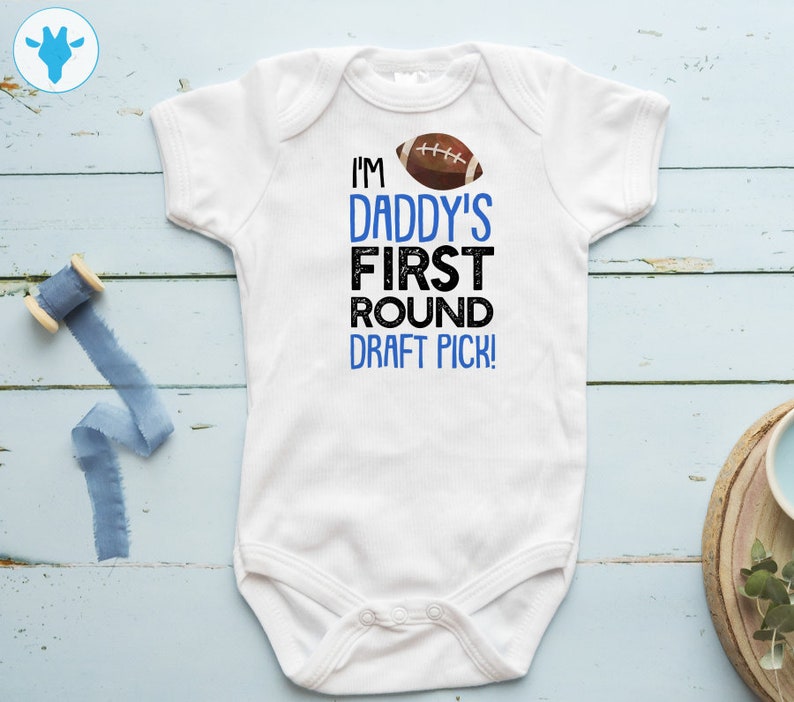 Football Steps Baby One Piece Body Suit Newborn Bodysuit Shirt