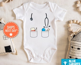 Doktor Baby Body®, niedlicher Zukunft Doktor Baby Bodysuit, Krankenschwester Onesie®