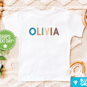 Personalized Baby Name Shirt, Girls Peach Raglan, Custom Name Kids Shirt, Personalized Toddler Clothes