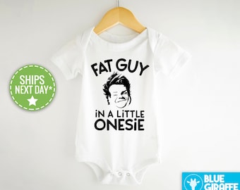 Funny Fat Guy In A Little Onesie®, Tommy Boy Bodysuit, Movie Themed, Chris Farley Bodysuit