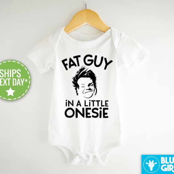 Funny Fat Guy In A Little Onesie®, Tommy Boy Bodysuit, Movie Themed, Chris Farley Bodysuit