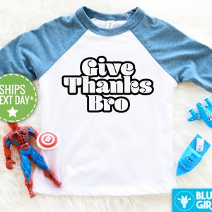 Gib Danke Bro Jungen Raglan, Lustiges Kleinkind-Shirt