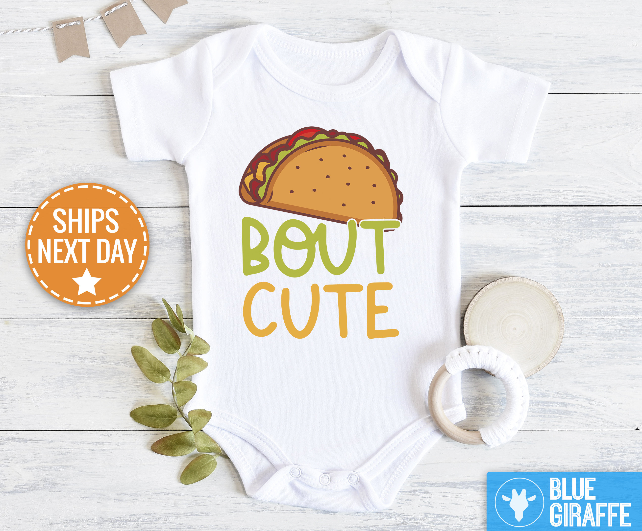 Taco 'Bout Cute Baby Shirt Funny Taco Baby Clothes Etsy