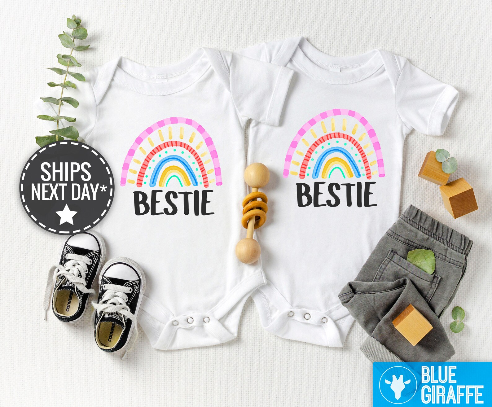 Best Friends Onesie® Set Twin Onesies Matching Set of Etsy