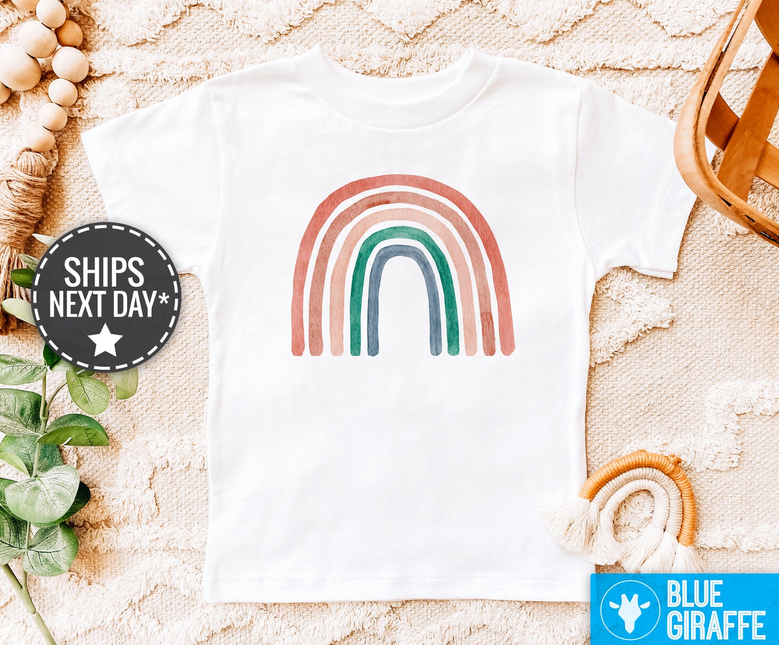 neutral rainbow shirt