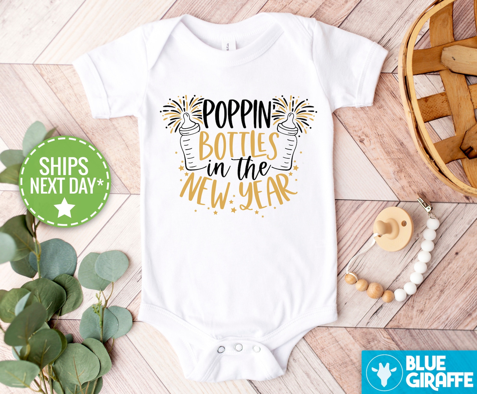 poppin' bottles onesie