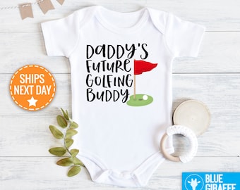 Daddy's Future Golfing Buddy Bodysuit, Baby Bodysuit Baby Shower Gift, Baby Outfit, Baby Boy Onesie®