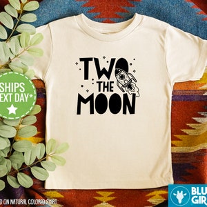 Zwei der Mond Unisex Kleinkind Shirt, Zweiter Geburtstag Kleinkind Shirt,