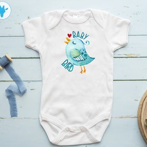 Baby Bird Bodysuit, Boho Baby Clothes, Cute Newborn Baby Girl Clothes, Baby Shower Gift, Baby Bodysuit