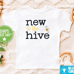Camiseta para niños New to the Hive, camiseta de abeja, camiseta para niños pequeños Bumble Bee
