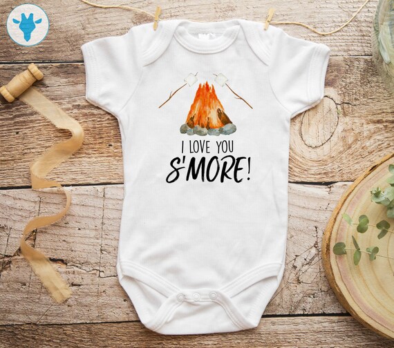 Cute Kids Camping Gift Shirt I Love You S'more Boys Girls Cute Kids Camping Gift Shirt I Love You S'more Boys Girls