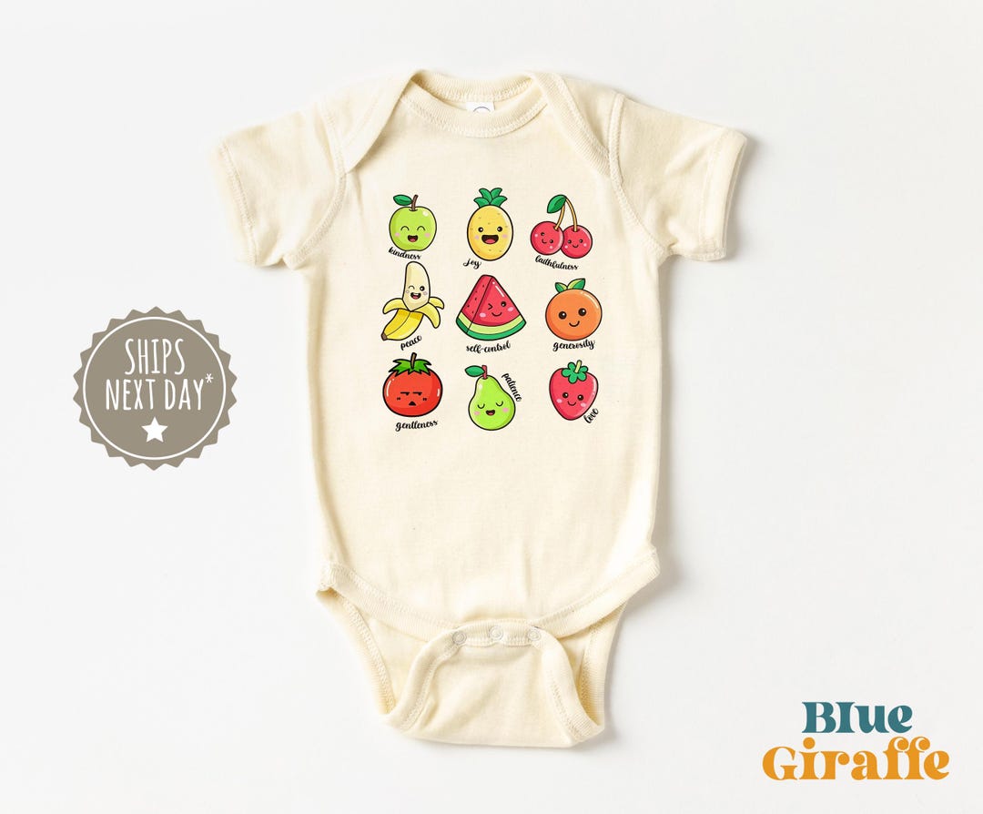 Fruits of the Spirit Baby Onesie® - Cute Christian Baby Bodysuit - Boho ...