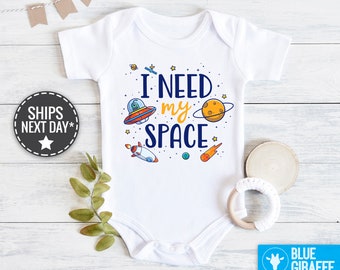 I Need Space Bodysuit, Space Onesie®, Cute Galaxy baby Clothes, Planets Onesie, I Need My Space Onesie