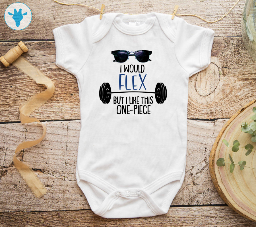 I Would Flex but I Like This One-piece, Fitness Baby Clothes, Baby Boy  Bodysuit, Cute Baby Boy Clothes, Baby Boy Gift 