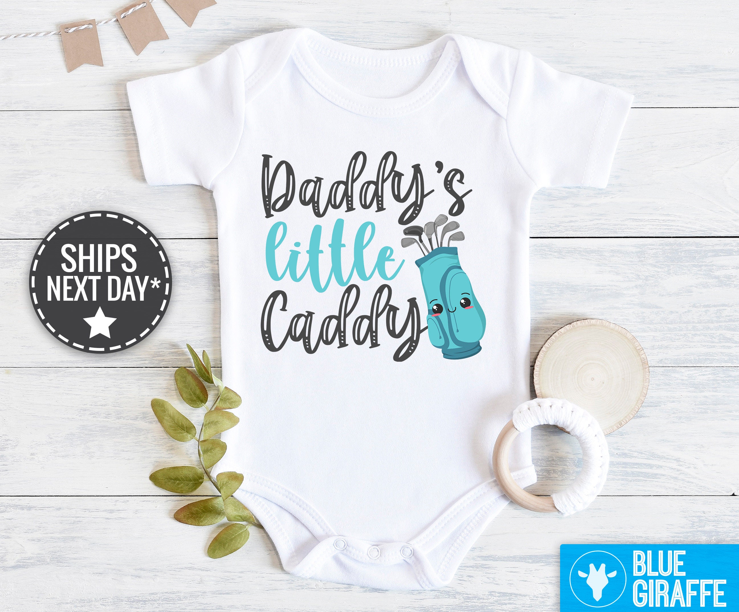 Daddy's Little Caddy Raglan Shirt Cute Father's Day Etsy