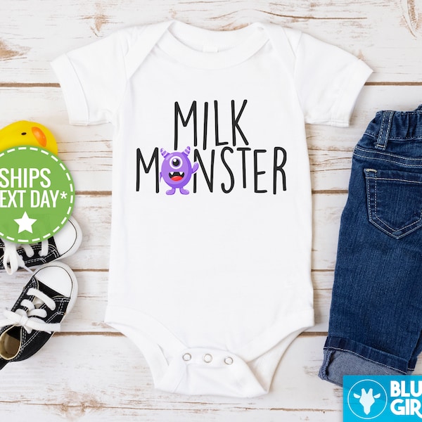 Milk Monster Onesie®, Funny Milk Baby Bodysuit, Cute Monster Baby Clothes