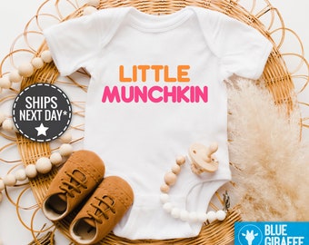 Little Munchkin Baby Onesie®, Funny Food Baby Onesies, Cute Donut Bodysuit, Cute Bodysuits