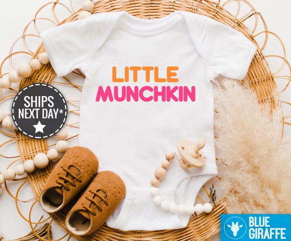 Little Munchkin Baby Onesie®, Funny Food Baby Onesies, Cute Donut Bodysuit,  Cute Bodysuits 