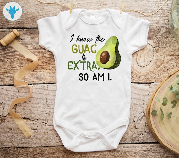 avocado baby onesie