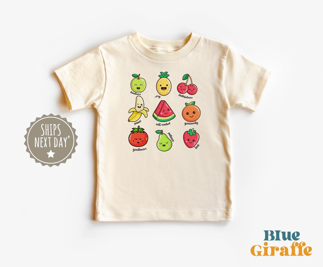 Fruits of the Spirit Toddler Shirt - Cute Christian Kids Tee - Boho ...