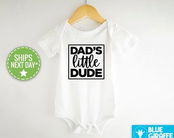 Papas Little Dude Onesie®, süßer Vatertags-Baby-Bodysuit, neue Papa-Baby-Kleidung