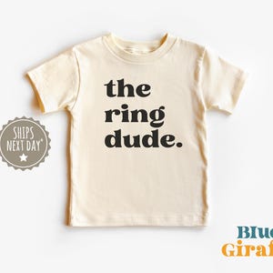 Der Ring-Dude Hochzeit Kleinkind Shirt - Ring-Träger-Shirt - Ring-Träger Baby Body - Ring Sicherheit T-Shirts, Hochzeits-Hemd