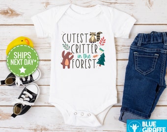 Cutest Critter In The Forest Onesie®, Cute Critter Baby Bodysuit, New Kid Onesie®