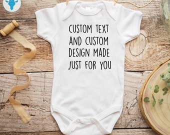 Aangepaste tekst Baby Romper, gepersonaliseerd cadeau, gepersonaliseerde Romper, babymeisje cadeau, Boho babykleding, baby shower cadeau