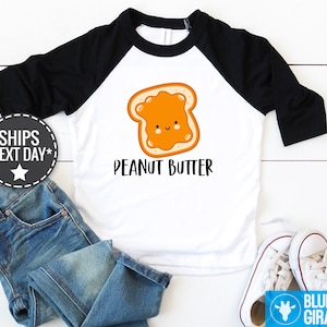 Peanut Butter and Jelly Twin Onesie®s®, Twin Onesie Set, Funny Best Friends Twin Shirts, Cute Best Friend Twin Baby Onesies® image 4