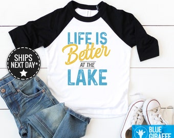 Life is Better At The Lake Toddler Shirt, Little Camper Shirt Adventure Baby Clothes, Lake Baby Clothes
