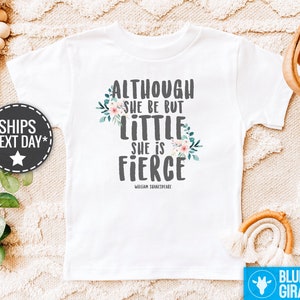 Girl Power Baby Onesie®, Cute Although She Be But, Little She Is Fierce Baby Girl Onesie®, Feminist Baby Onesie®