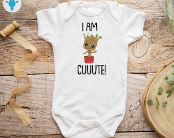 I Am Cuuute Onesie® - Groot Baby Clothes - Baby Shower Gift - Unisex Baby Bodysuit- Baby Onesie Funny
