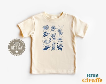 Raccoons In Space Toddler Shirt - Funny Raccoon Graphic Tee - vintage Raccoon Lover Kids Shirt - Silly  Natural Toddler Shirt
