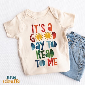 It's a Good Day to Read To Me Baby Onesie® - Cute Book Lover Dragon Bodysuit - Fantasy Baby Clothes