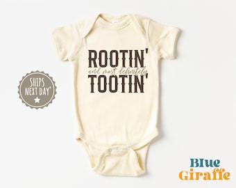 Body para bebé Rootin and Tootin® - Body vaquero para bebé - Ropa vintage para bebé del oeste - Rodeo - Campo - Granja - Regalo para baby shower