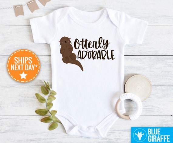 Otterly Adorable Baby Bodysuit Funny Otterly Adorable Baby