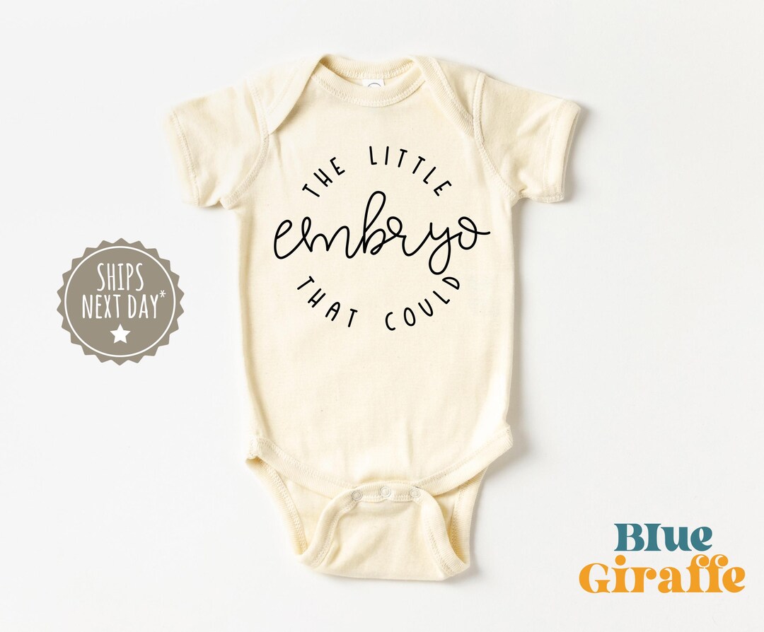 The Little Embryo That Could Bodysuit - IVF Baby Onesie® - Minimalist ...
