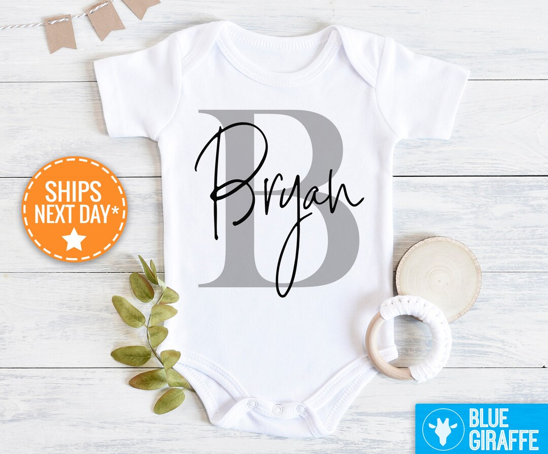 Baby name onesie outlet