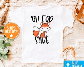 Shirt Oh For Fox Sake, Fox Onesie®, grappige rompertjes, grappige raglanshirt peuter, hipster baby, boho babykleertjes, grappige romper