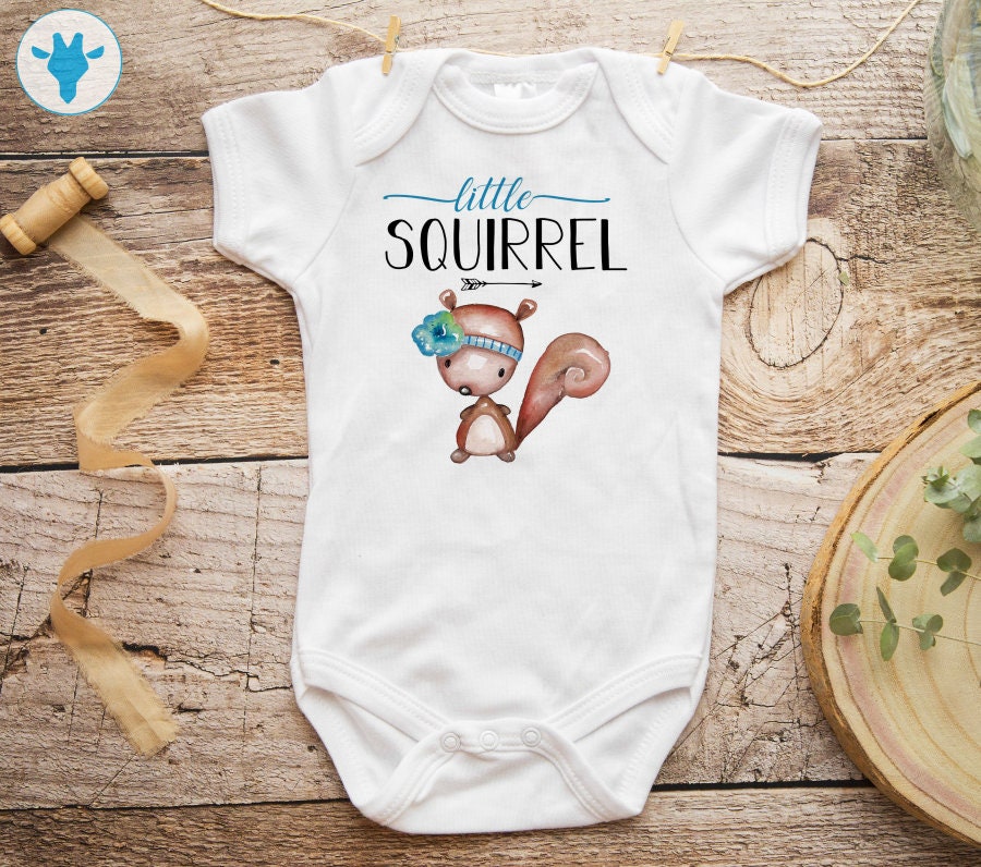Little Squirrel Bodysuit Baby Boy Clothes Baby Boy Gift | Etsy