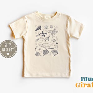 Ocean Life peutershirt - Under The Sea kindershirt - Summer Ocean Life kindershirt - schattig natuurlijk peutershirt