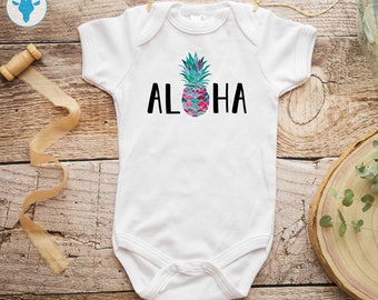 Details about  / Apericots Aloha Hawaii Hawaiian Cute Baby Unisex Bodysuit