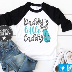 Daddy&#39;s Little Caddy Raglan Shirt, Cute Father&#39;s Day Shirt, Golfing Baby Bodysuit, Gift For Her, Golf lover Baby Clothes