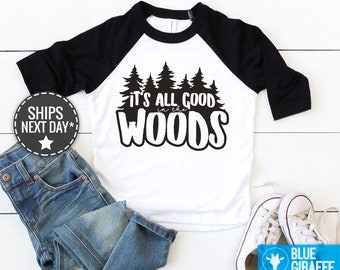 It's All Good In The Woods Baby Toddler Shirt, Hiking Baby Onesie®, Little Camper Shirt, Adventure Onesie®, Outdoor Baby Clothes