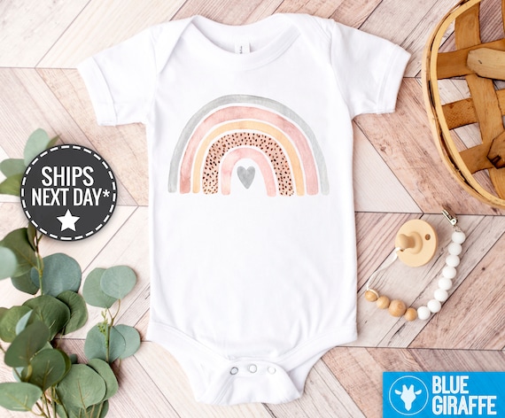 Rainbow Baby Onesie Rainbow Baby Clothes Pastel Rainbow Baby Onesie Neutral Rainbow Baby Etsy Australia