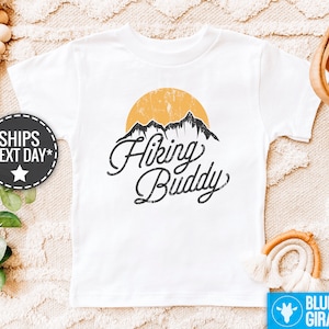 Hiking Buddy Baby Toddler Shirt, Cute Onesie®, Camping Bodysuit, Adventure Baby Clothes